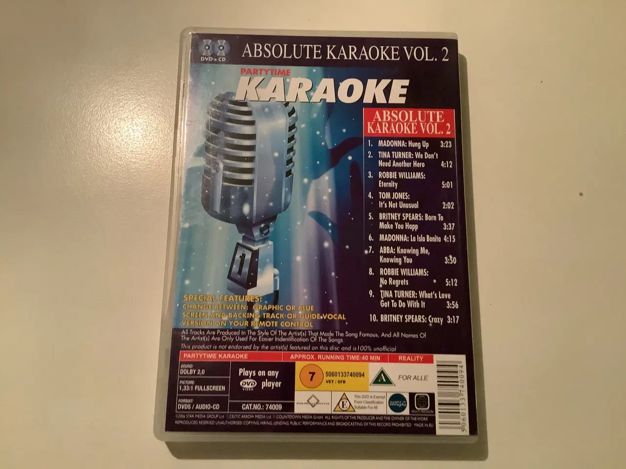 Billede 2 - Absolute Karaoke vol 2 DVD + CD