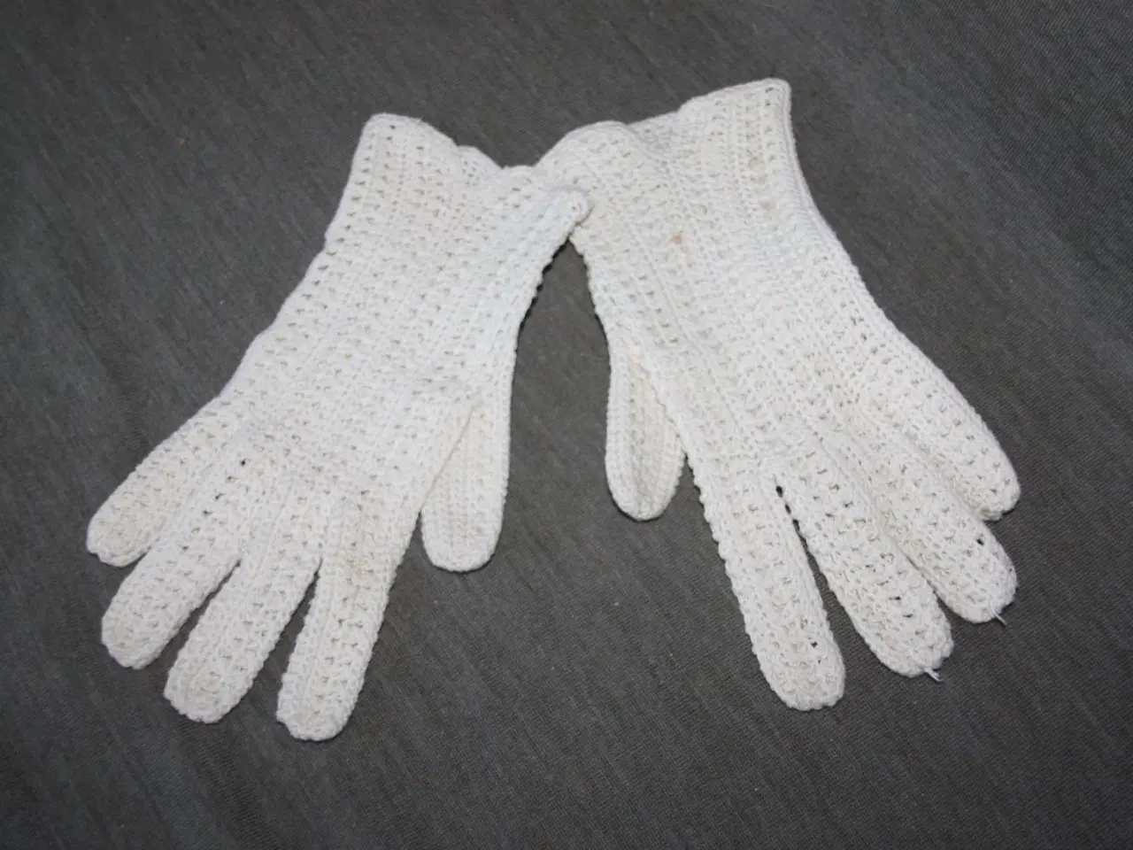 Billede 1 - Vintage hæklede dame handsker