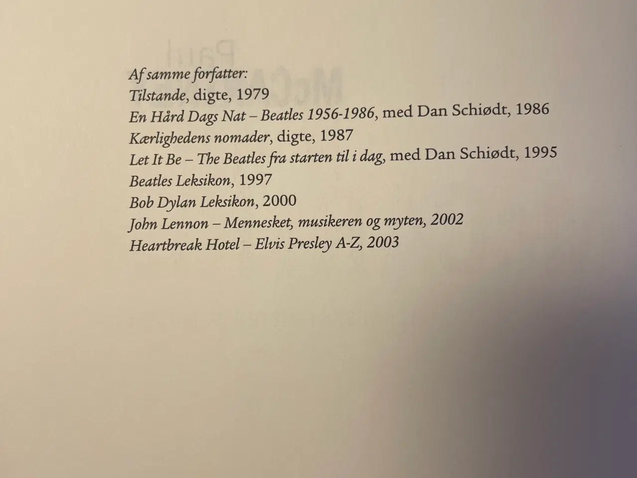 Billede 3 - Karsten Jørgensen Poul McCartney