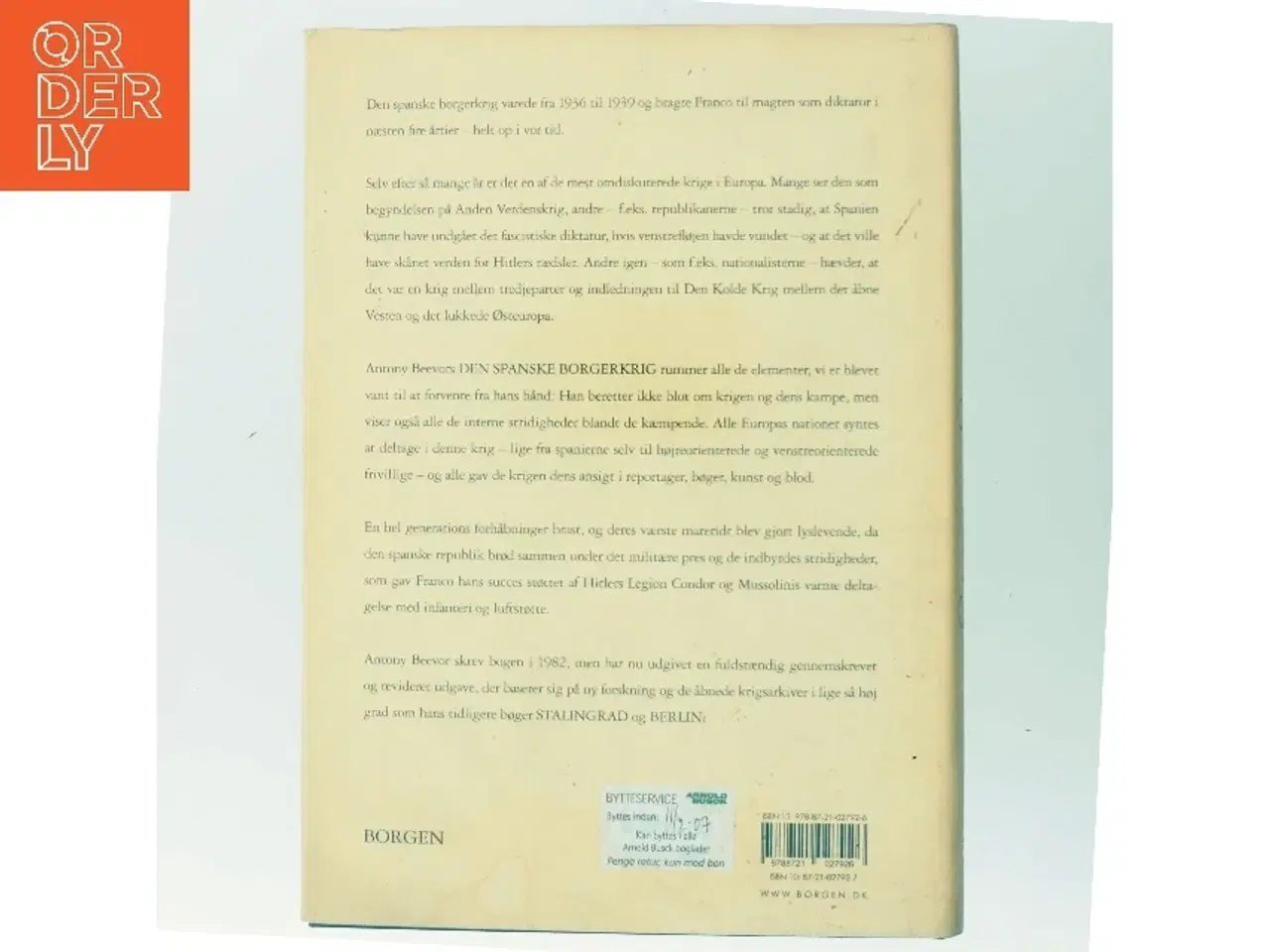 Billede 3 - Den spanske borgerkrig 1936-1939 af Antony Beevor (Bog)