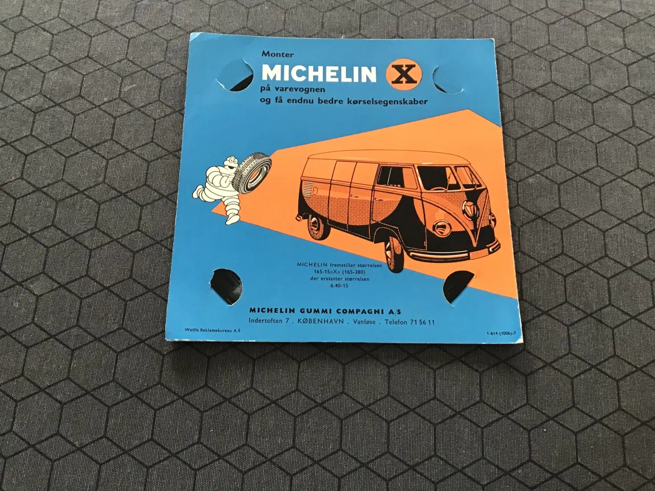 Billede 1 - Michelin reklame med vw type 1 van 