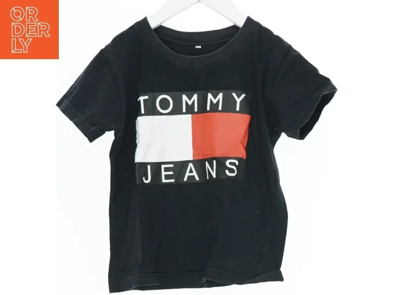 Billede 1 - Sort T-shirt med logo fra Tommy Hilfiger (str. M)