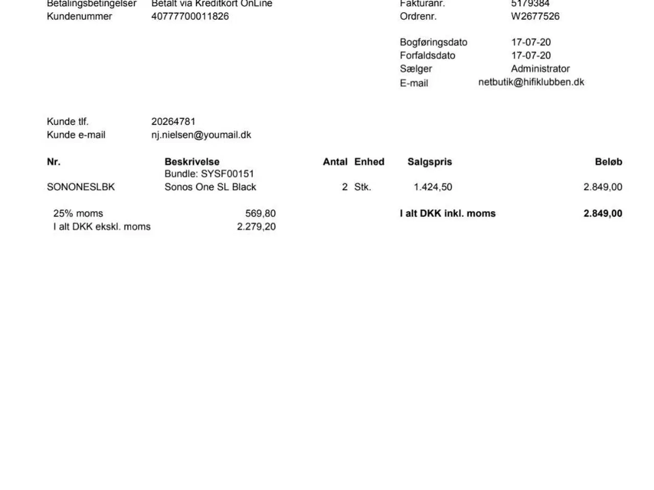 Billede 8 - Sonos One SL 2 stk med Flexon gulvstander