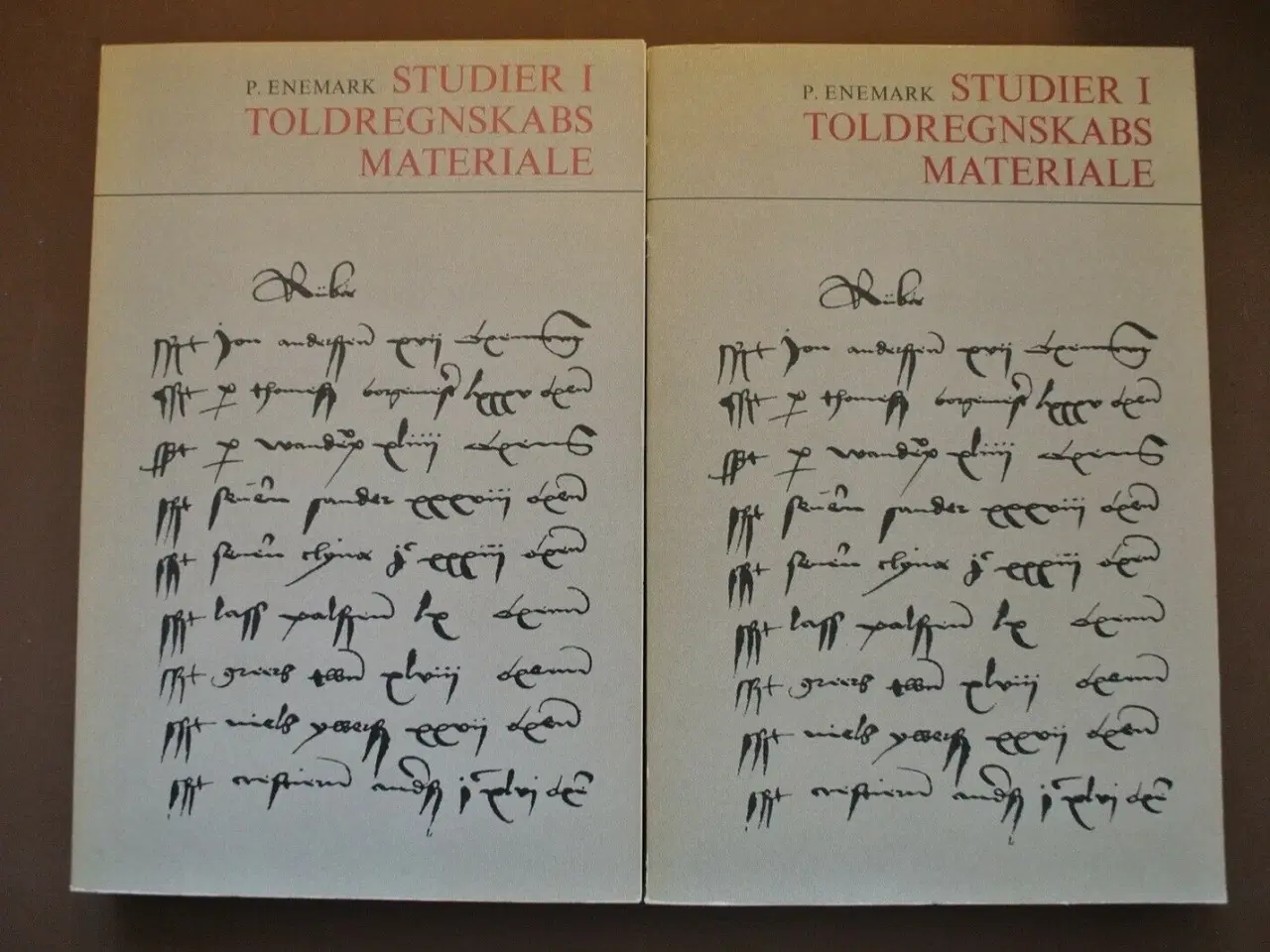 Billede 1 - studier i toldregnskabsmateriale i begyndelsen af,