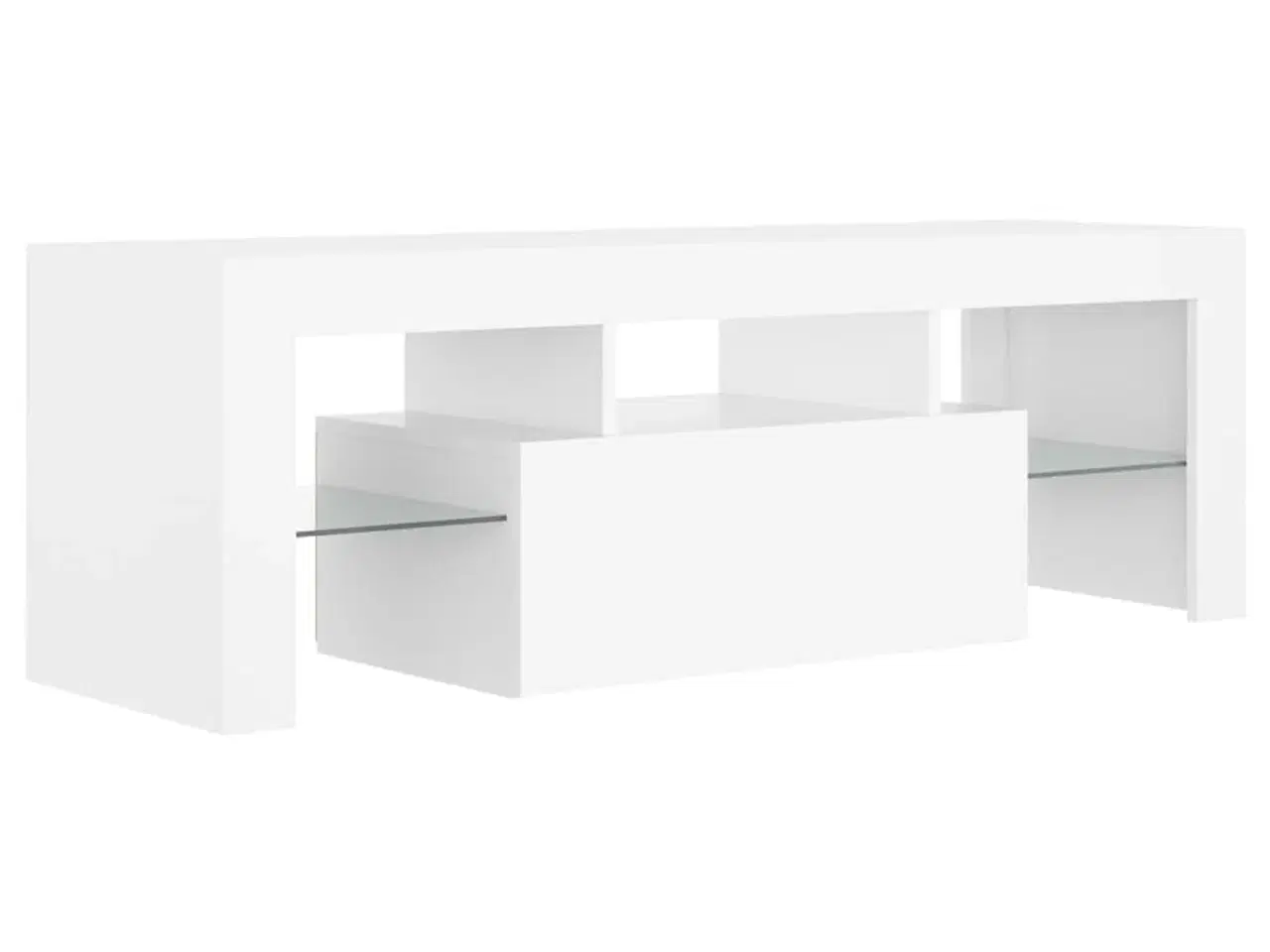 Billede 8 - Tv-skab med LED-lys 120x35x40 cm hvid