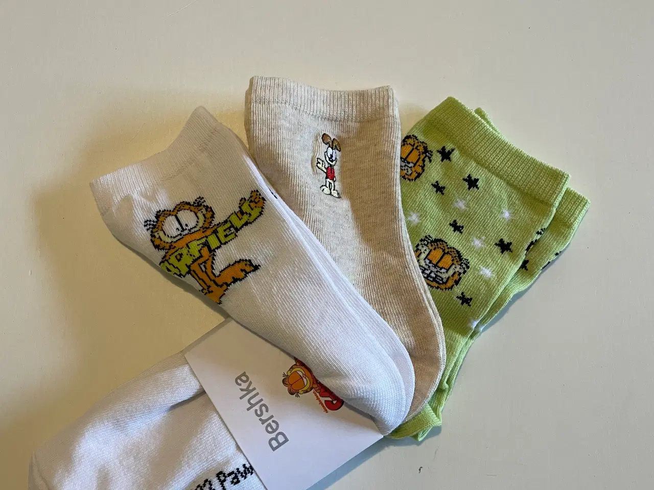 Billede 1 - 3 par Garfield sokker