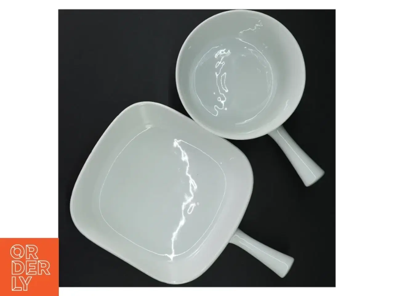 Billede 3 - Porcelænspander med blå flamme fra Ildfast (str. 28 cm)
