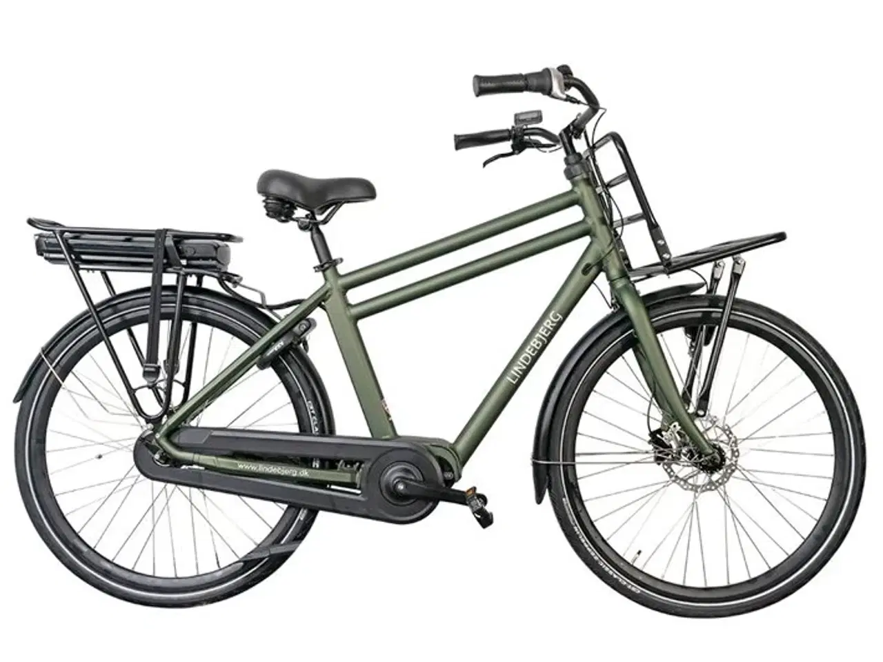 Billede 1 - Lindebjerg 28'' Elcykel Cargo Long Range H - Mat Grøn