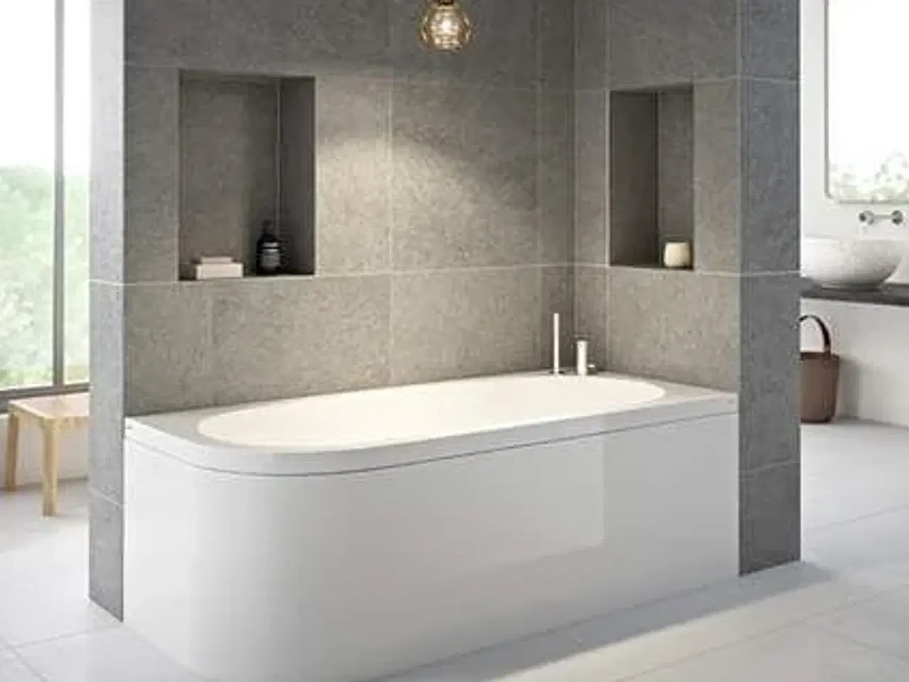 Billede 1 - NY Status 1600 x 725 Badekar Carronite. Højre