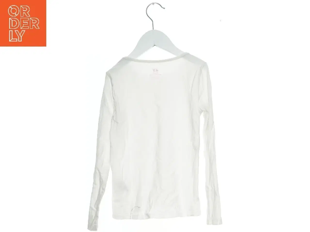 Billede 2 - Langærmet hvid bluse fra H&M (str. 128)