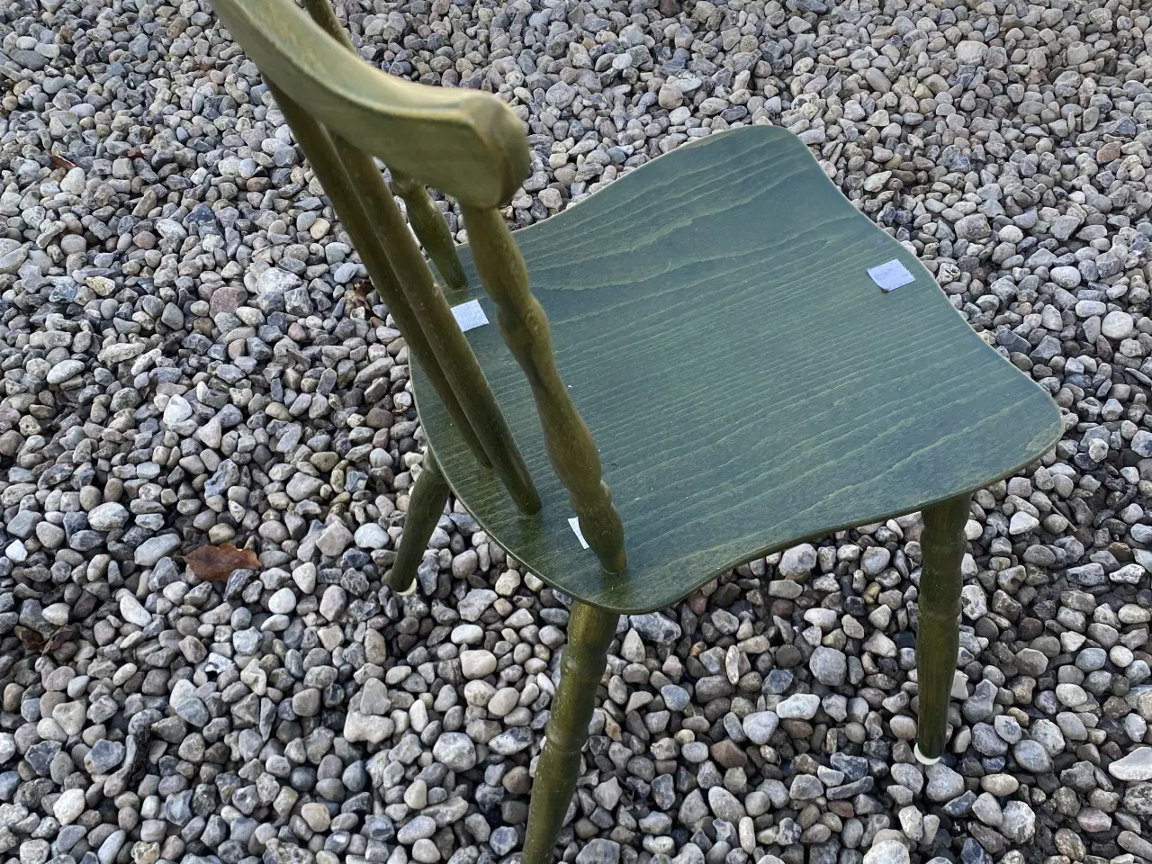 Billede 1 - 6 stk. grønne pindestole / Windsor stole – fine ti