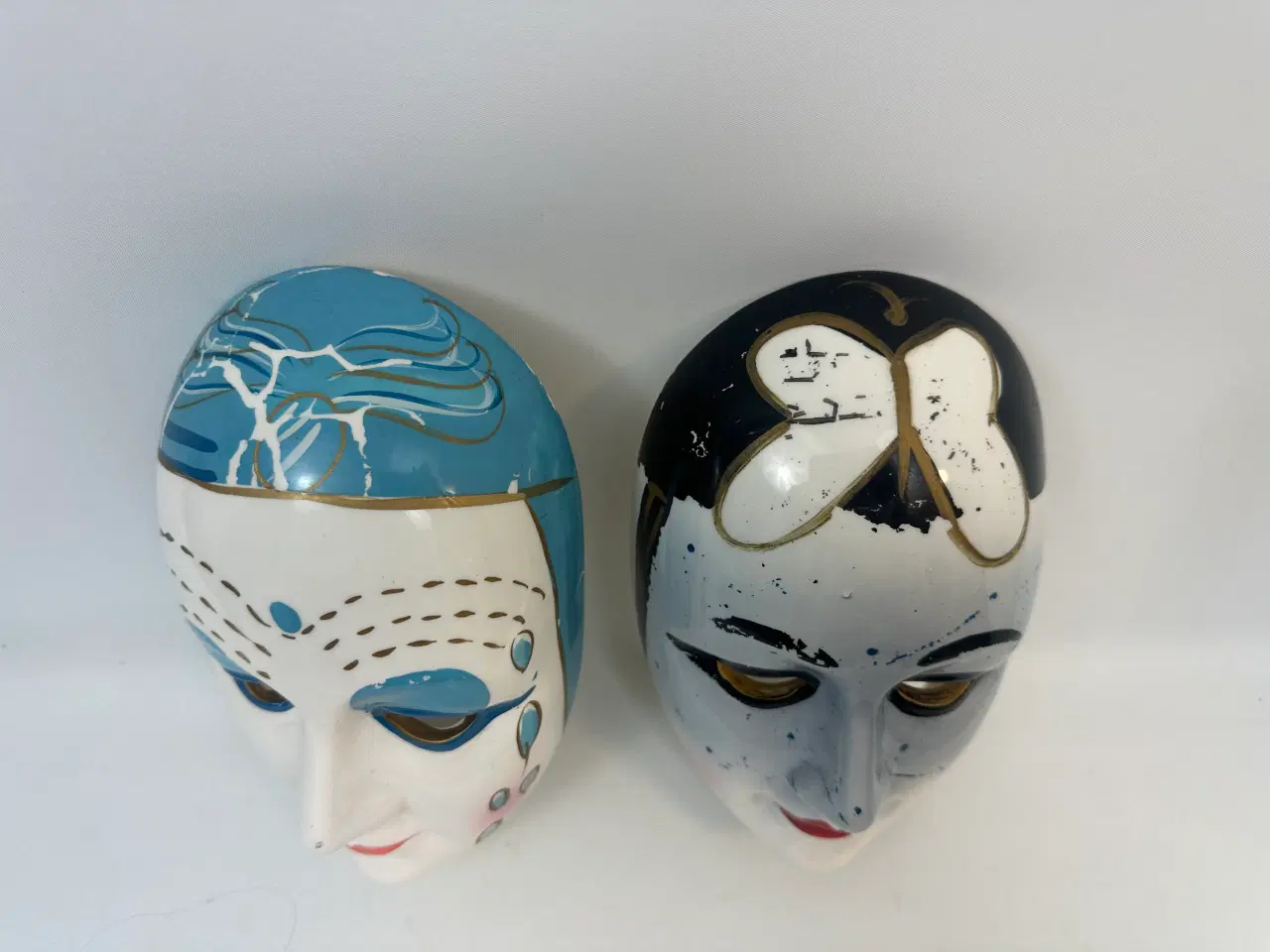 Billede 10 - 2 stk. flotte masker i porcelæn