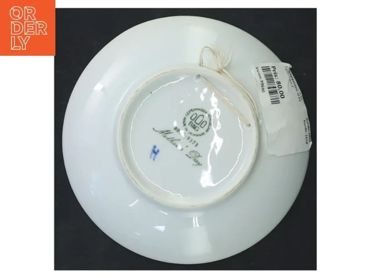 Billede 3 - Mindeplatte fra 1937 fra B&G (str. Ø 15 cm)