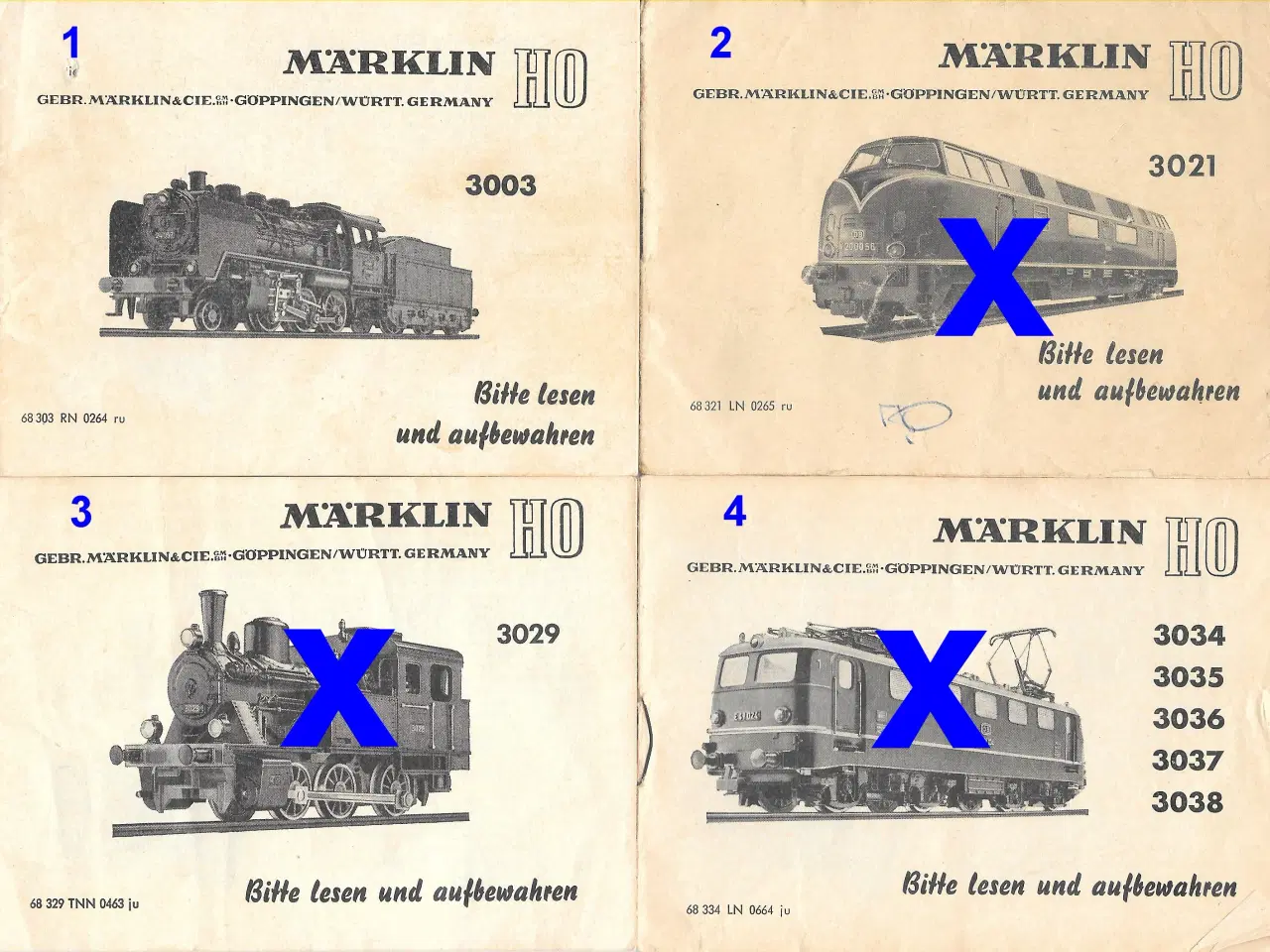 Billede 3 - Marklin: Vejledninger. til ældre lokomotiver 