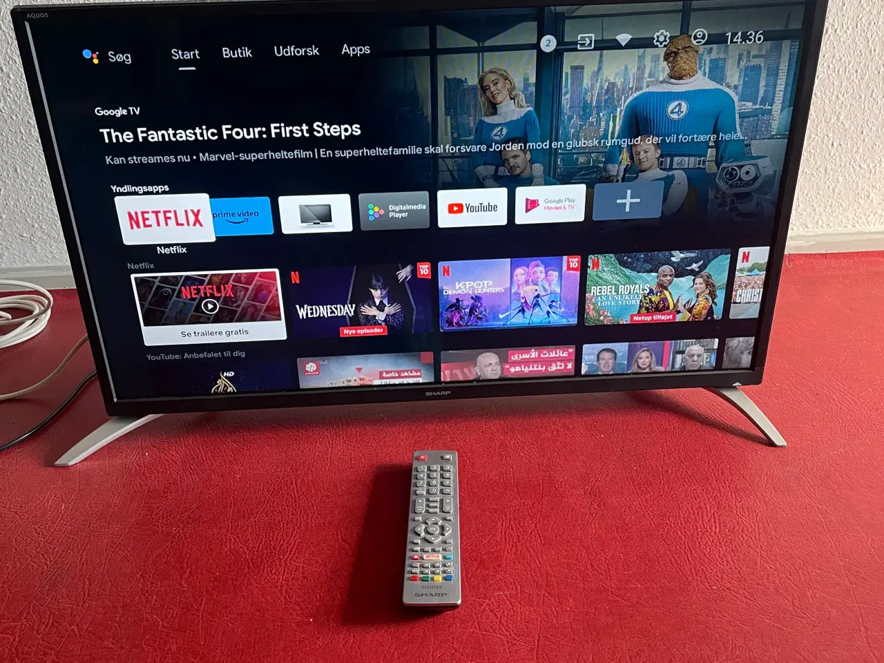 Billede 10 - Smart TV  Sharp 32 tommer,  med  fjernbetjening 