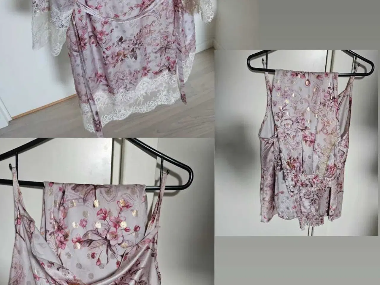 Billede 1 - Buch sæt med kimono og top/underdel - Str. S/M