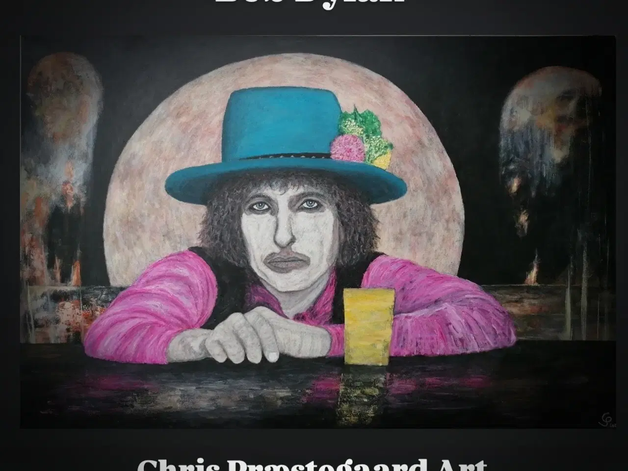 Billede 1 - Bob Dylan , Portræt maleri.