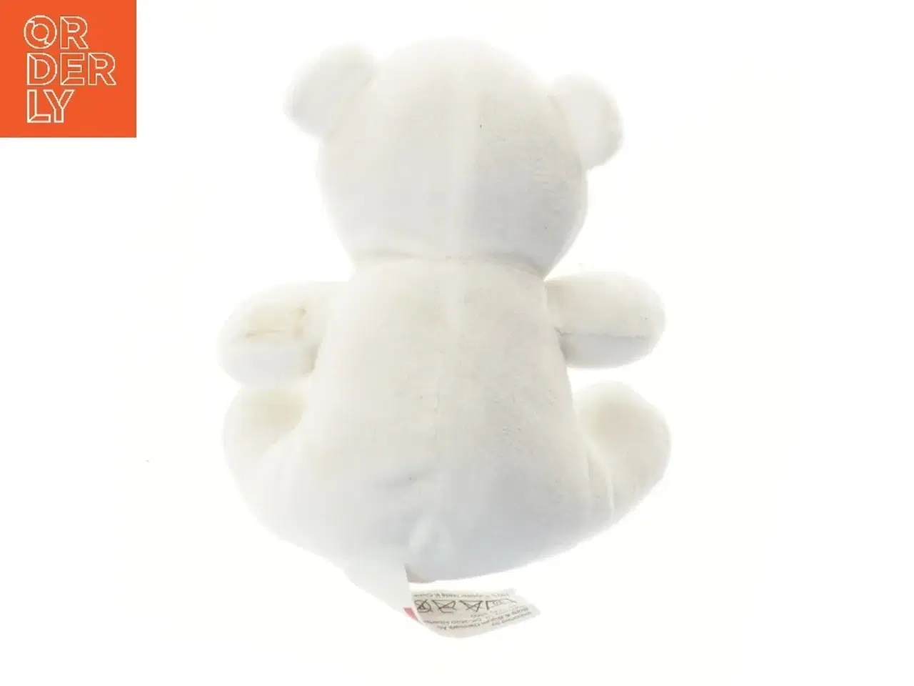 Billede 3 - Hvid teddy bamse fra Zoo København fra Zoo København (str. 15 cm)