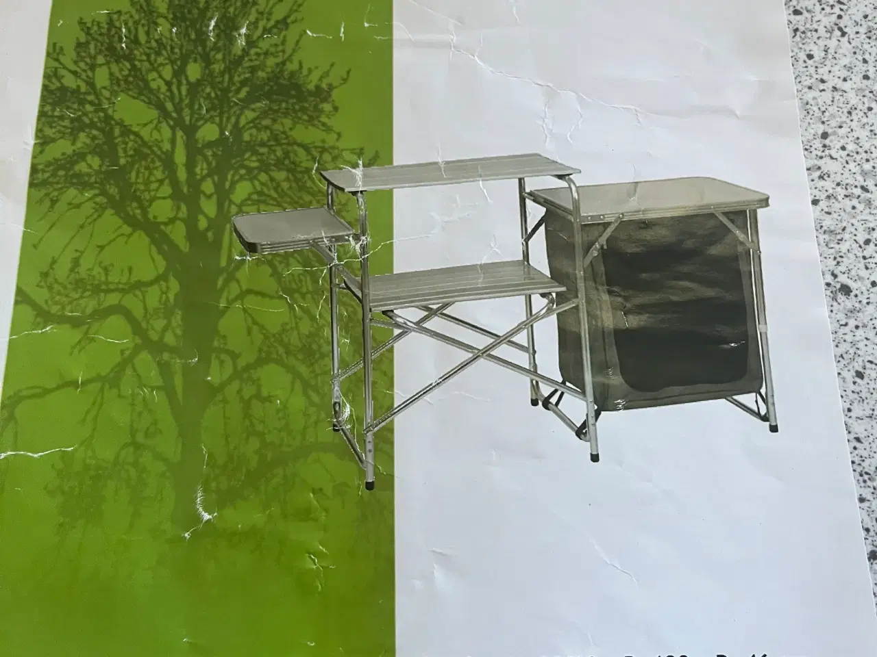 Billede 2 - Campingbord med opbevaringsplads og hylder