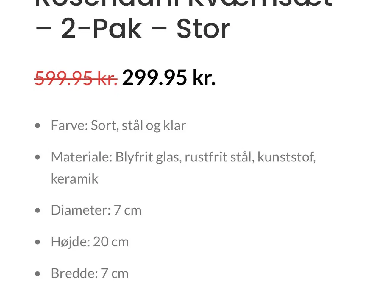 Billede 5 - Rosendahl Salt&Peber stor model