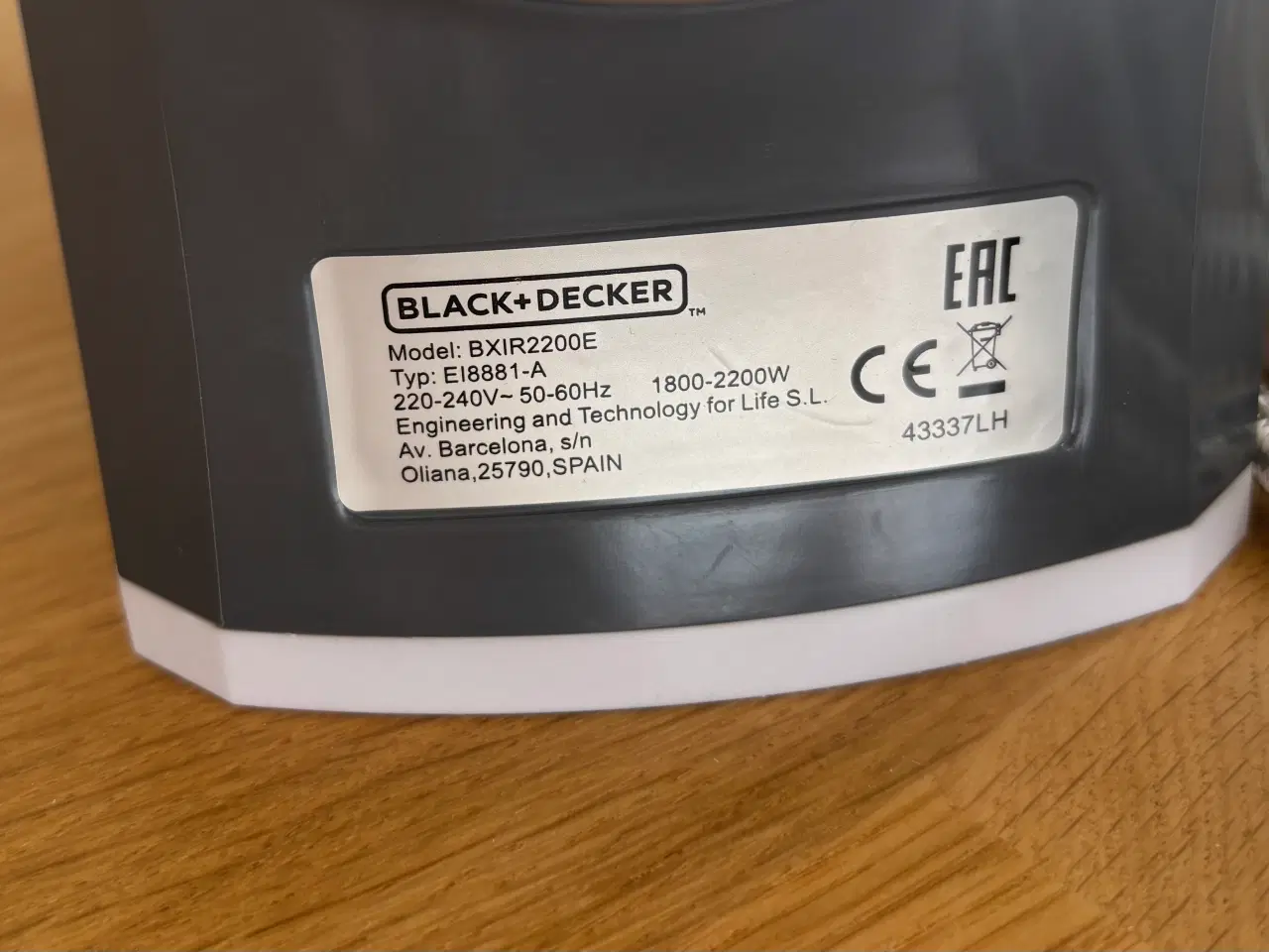 Billede 6 - BLACK+DECKER Dampstrygejern/Steam Iron (2200W)
