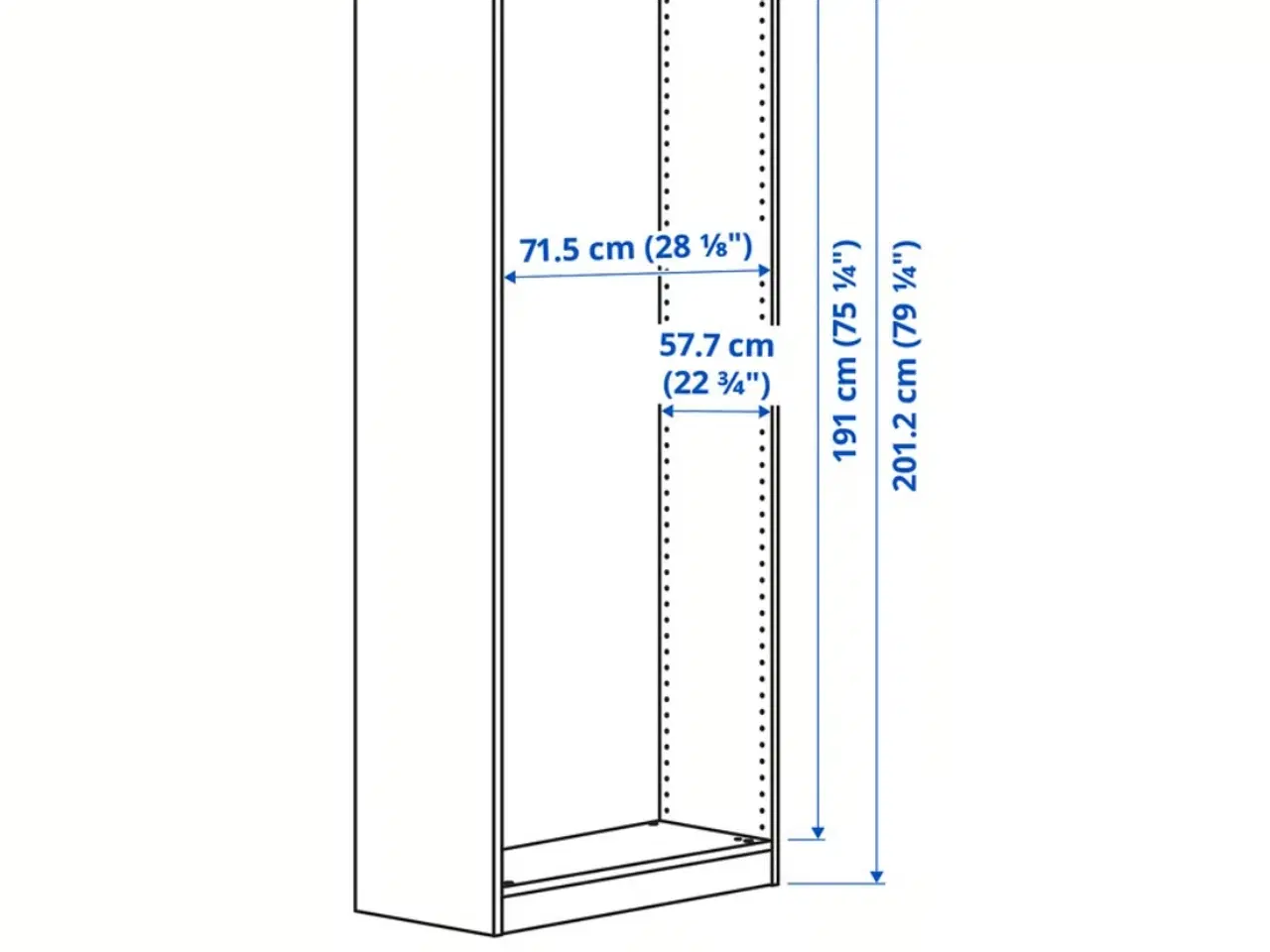 Billede 3 - Ikea Pax skab med skydelåger