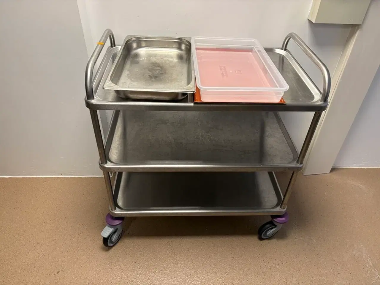 Billede 2 - Rullevogn i rustfristål