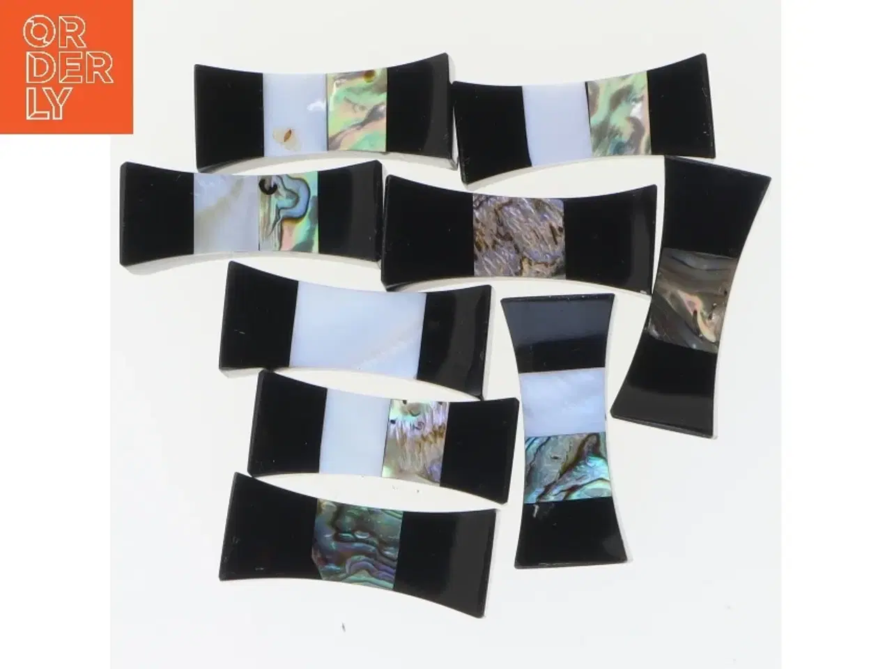 Billede 1 - 9 stk. Holdere til spisepinde (str. 4x1,5x1,5 cm)