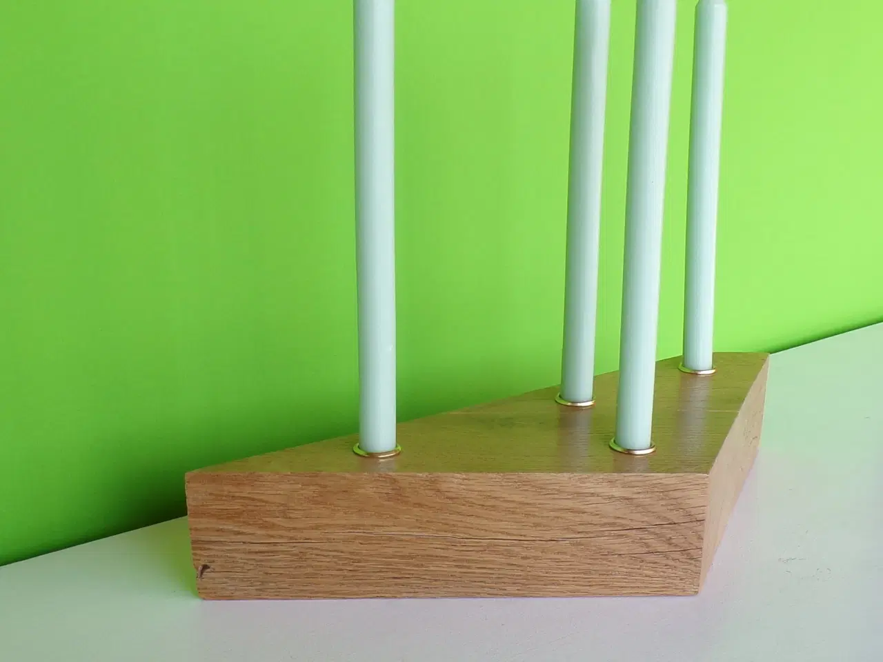 Billede 4 - Lysestage i egetræ