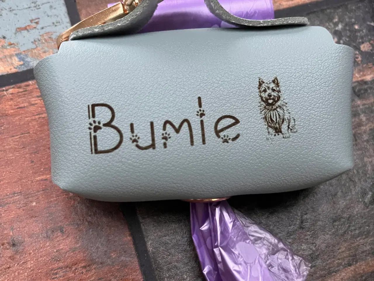 Billede 6 - Personlig Høm høm pose holder med navn