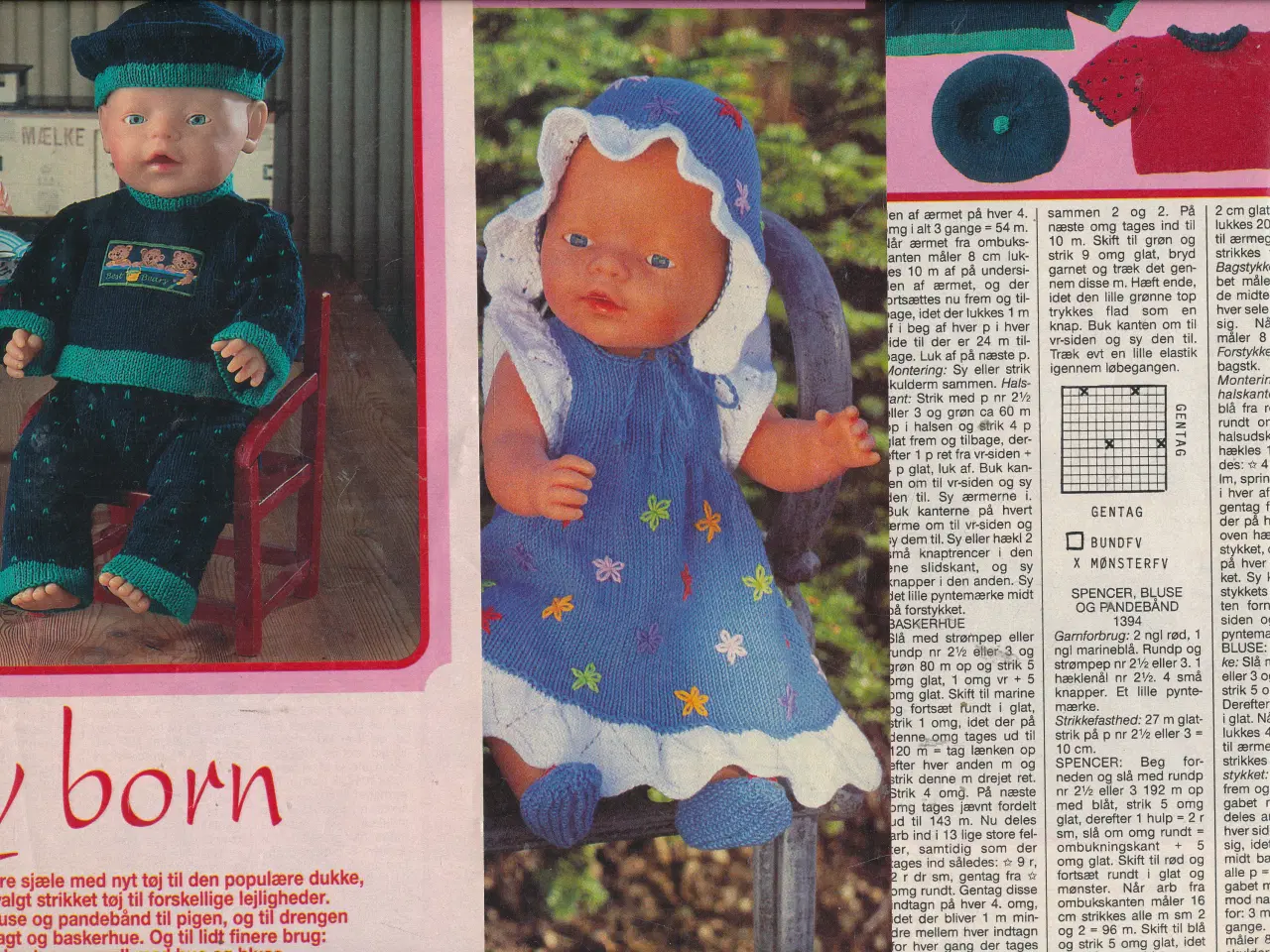 Billede 2 - SY OG STRIK TIL BABY BORN - EN SAMLING OPSKRIFTER 