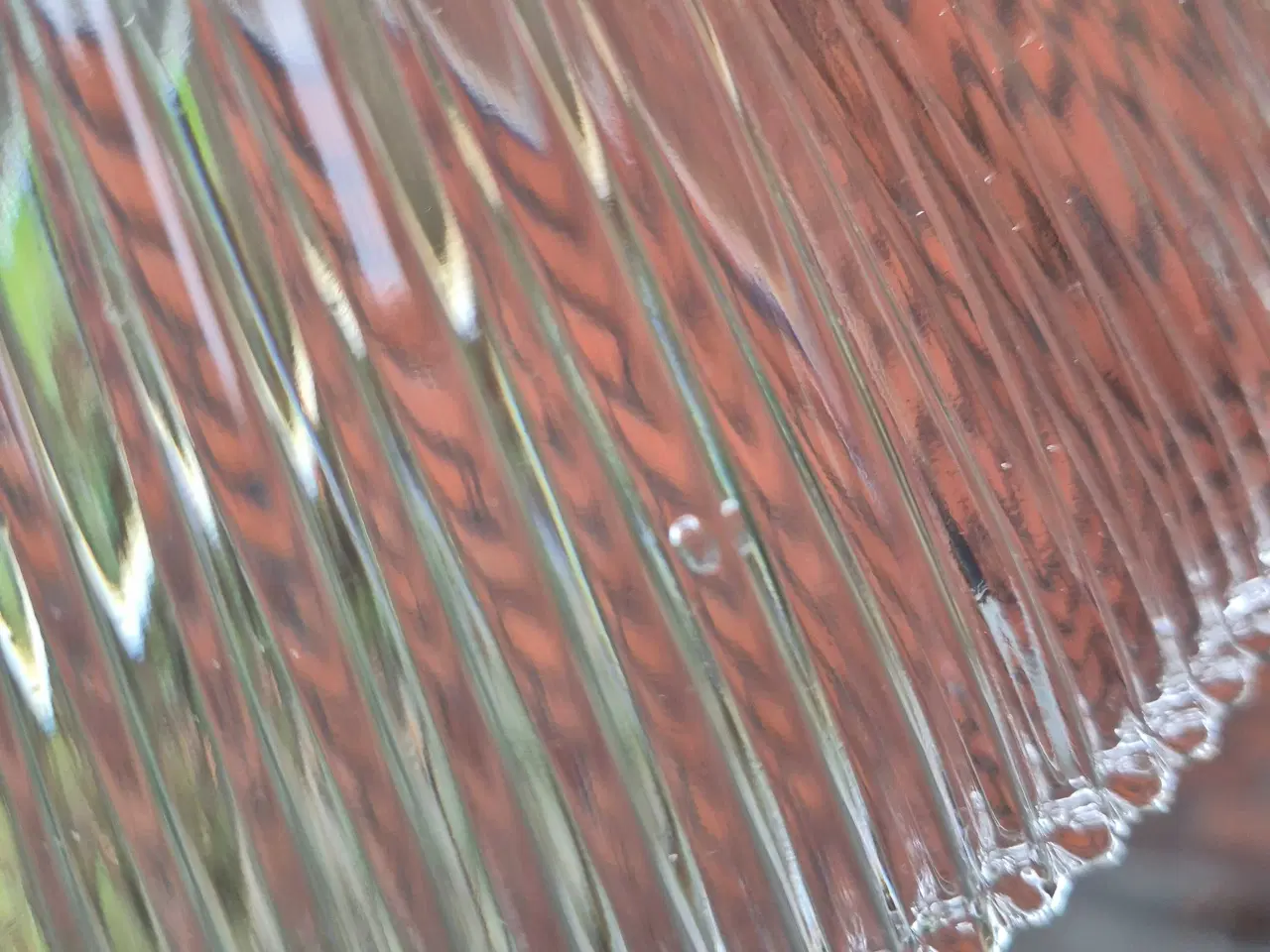 Billede 17 - Fed glaslampe med top i teak