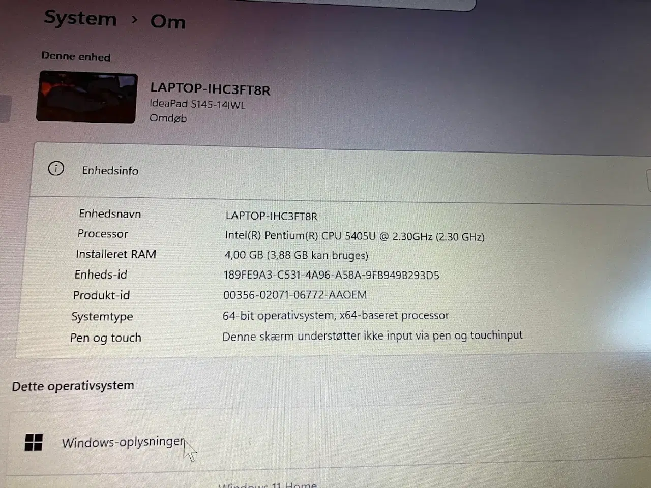 Billede 5 - Lenovo S145 bærbar pc