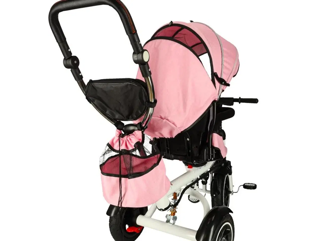 Billede 4 - Trehjulet cykel 3-i-1 med styrebøjle og 360° drejesæde – pink