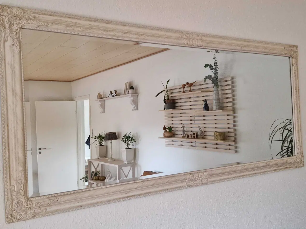 Billede 2 - RESERVERET!!!! Spejle, 2 stk med træ ramme.