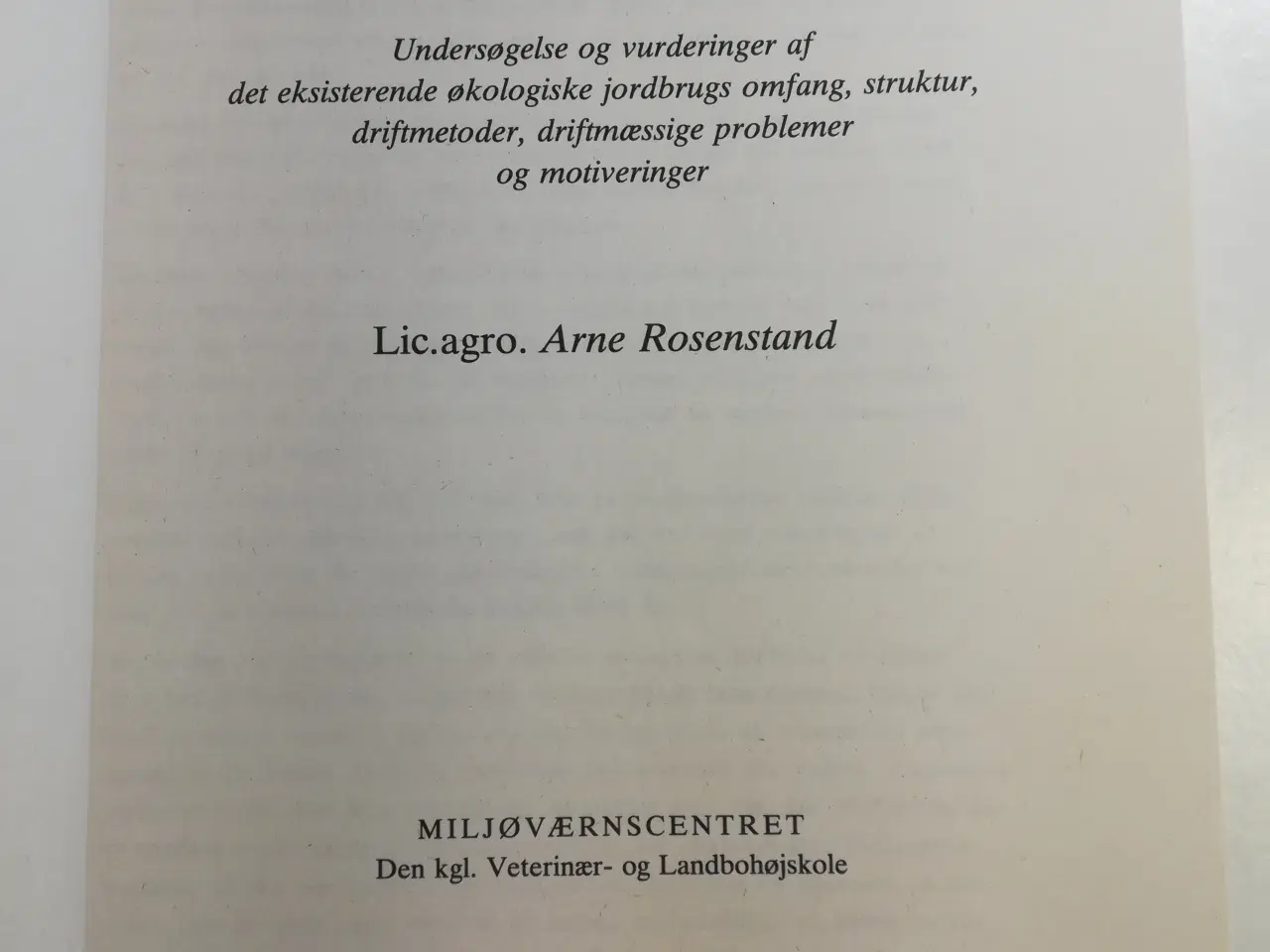 Billede 2 - Økologisk jordbrug i Danmark i 1981, A. Rosenstand