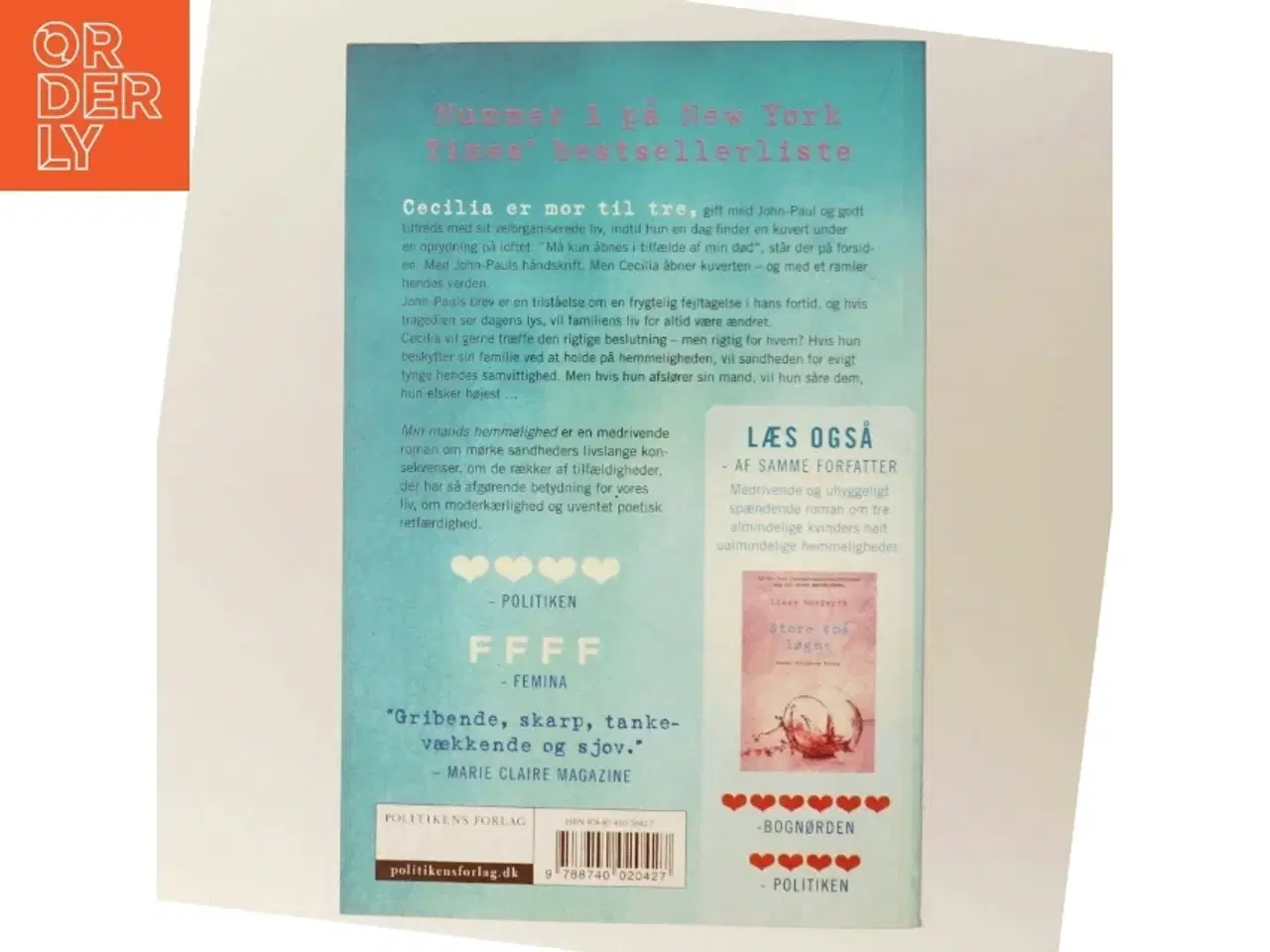 Billede 3 - Min mands hemmelighed af Liane Moriarty (Bog)