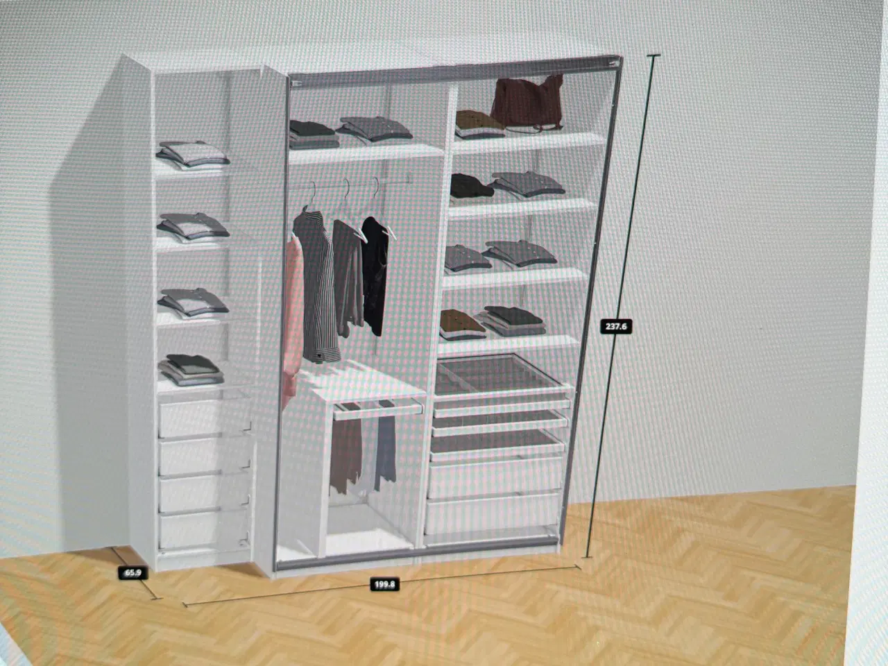 Billede 5 - Lækkert og stort PAX garderobeskab fra IKEA 