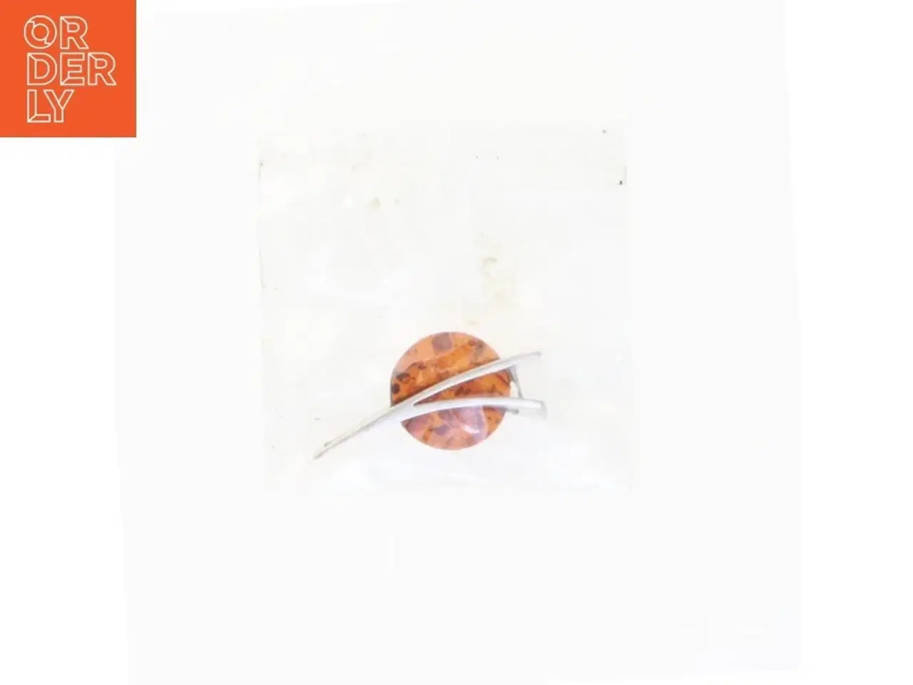 Billede 1 - Rav vedhæng med sølv (str. 3 cm)