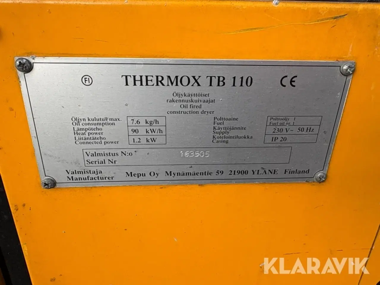 Billede 10 - Oliefyr Comeco Thermox TB 110