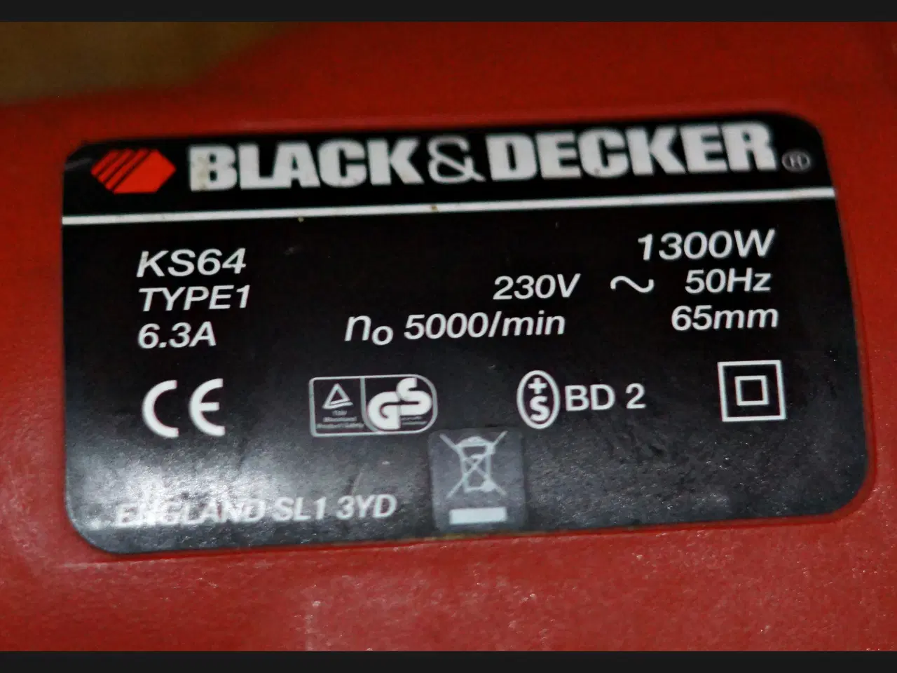 Billede 5 - Rundsav  Black & Decker KS 64