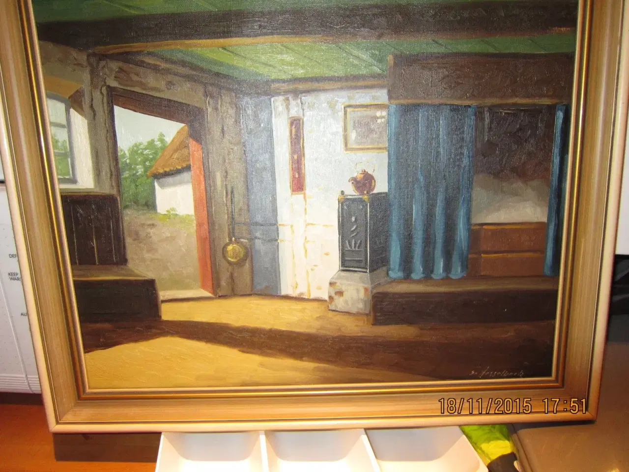 Billede 1 - Maleri fra stuen