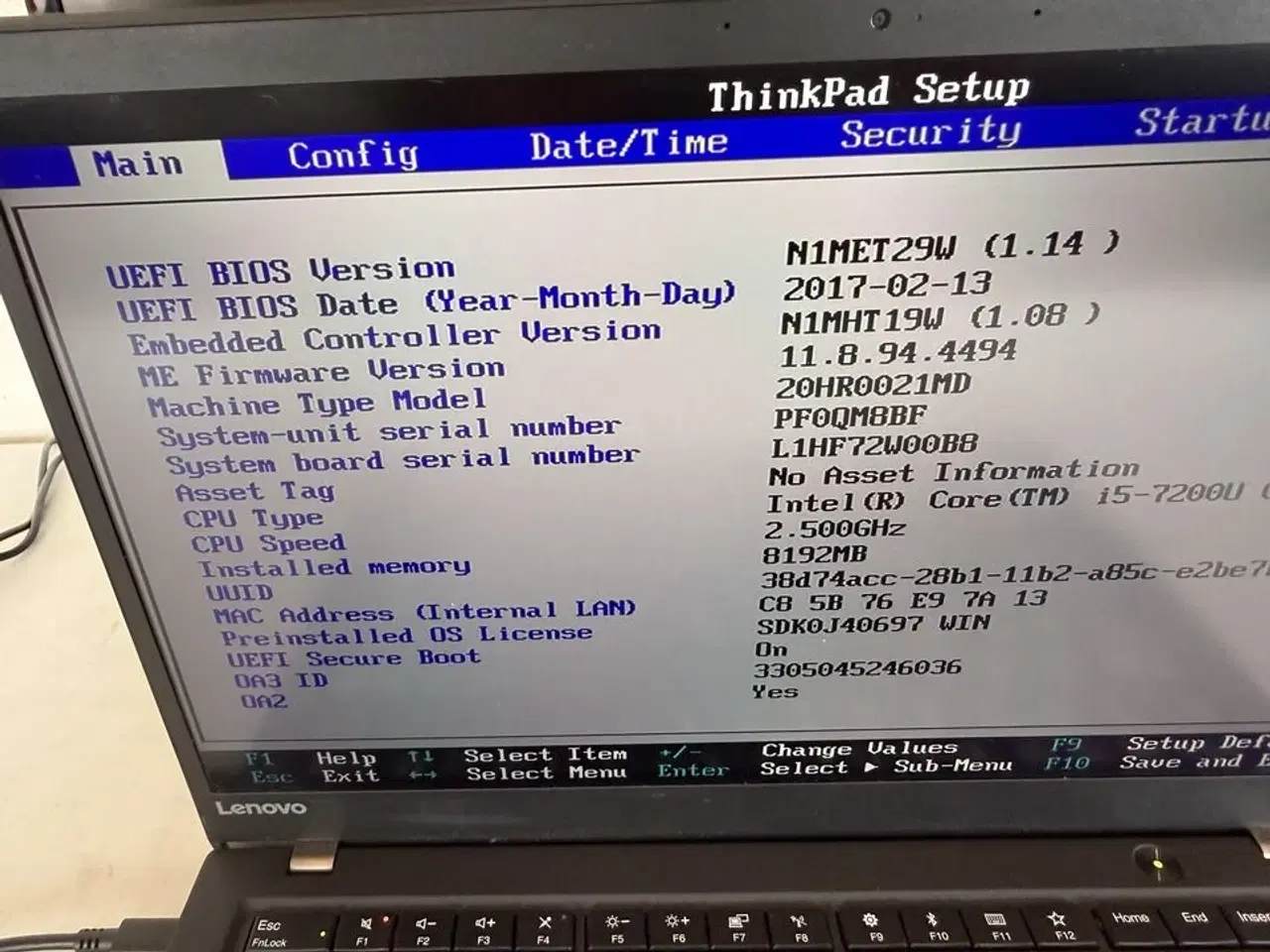 Billede 4 - Bærbar computer LENOVO X1 Carbon 5th Gen.