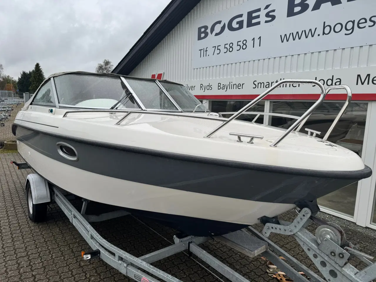 Billede 4 - 200 DC med 135 hk Honda-EFI 4 takt og 1800 kg Brenderup bådtrailer - Anvisningssalg