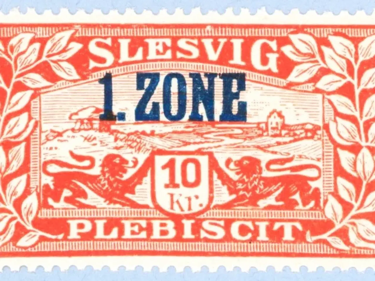 Billede 1 - Plebiscit. 10 kr. rød m. stor variant