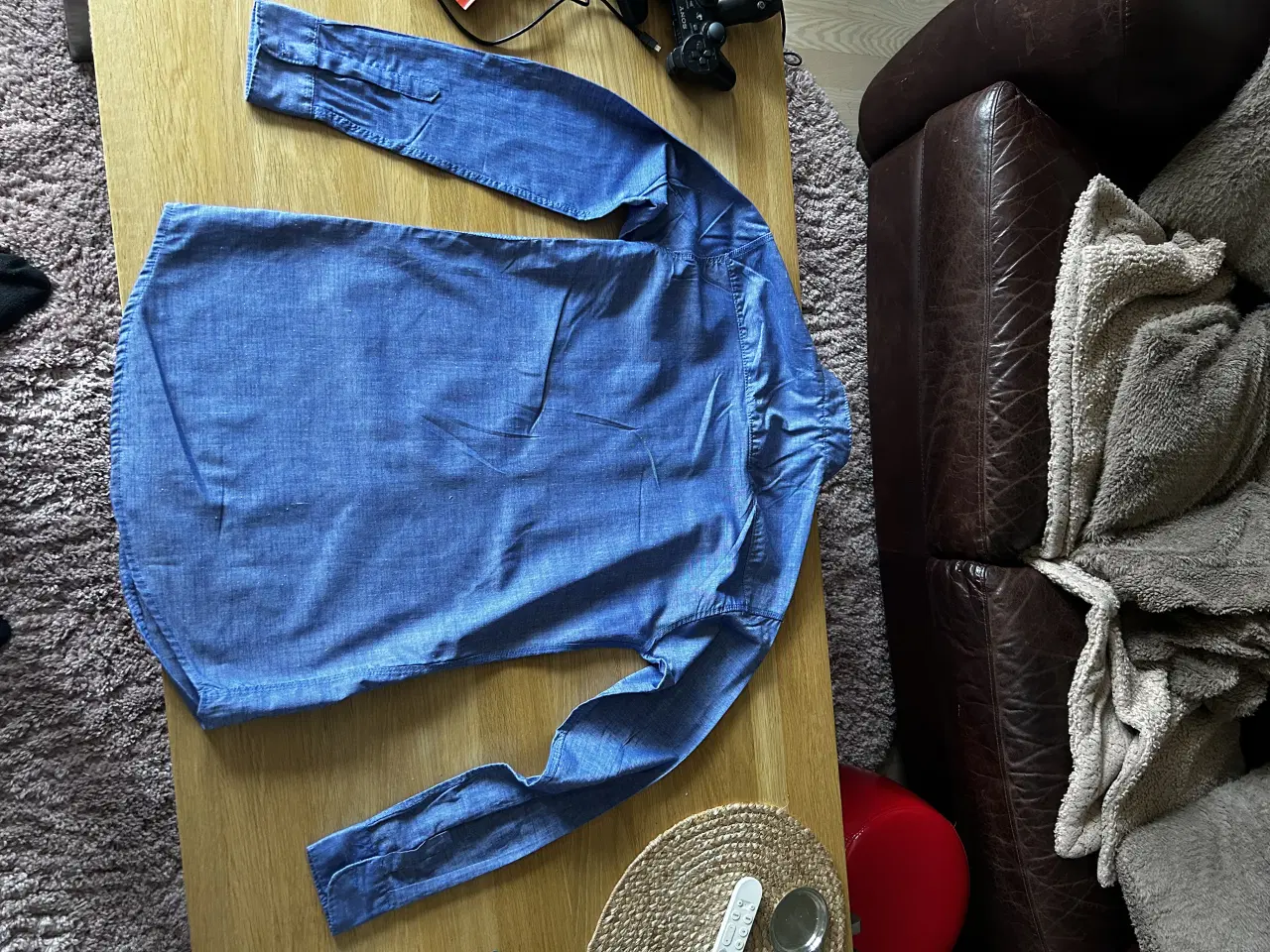 Billede 4 - Blå Skjorte, XL