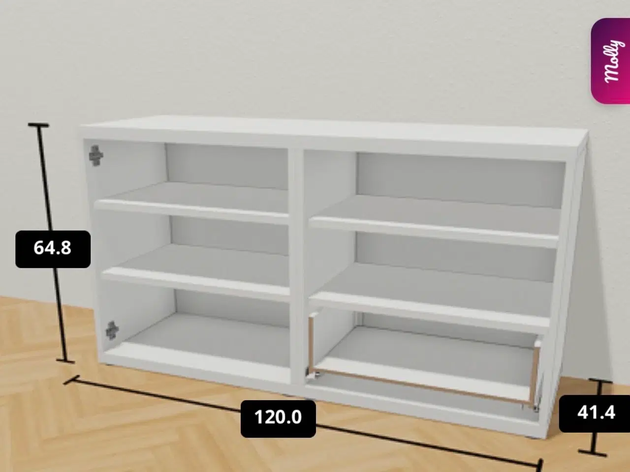 Billede 8 - Skoskab med hylder