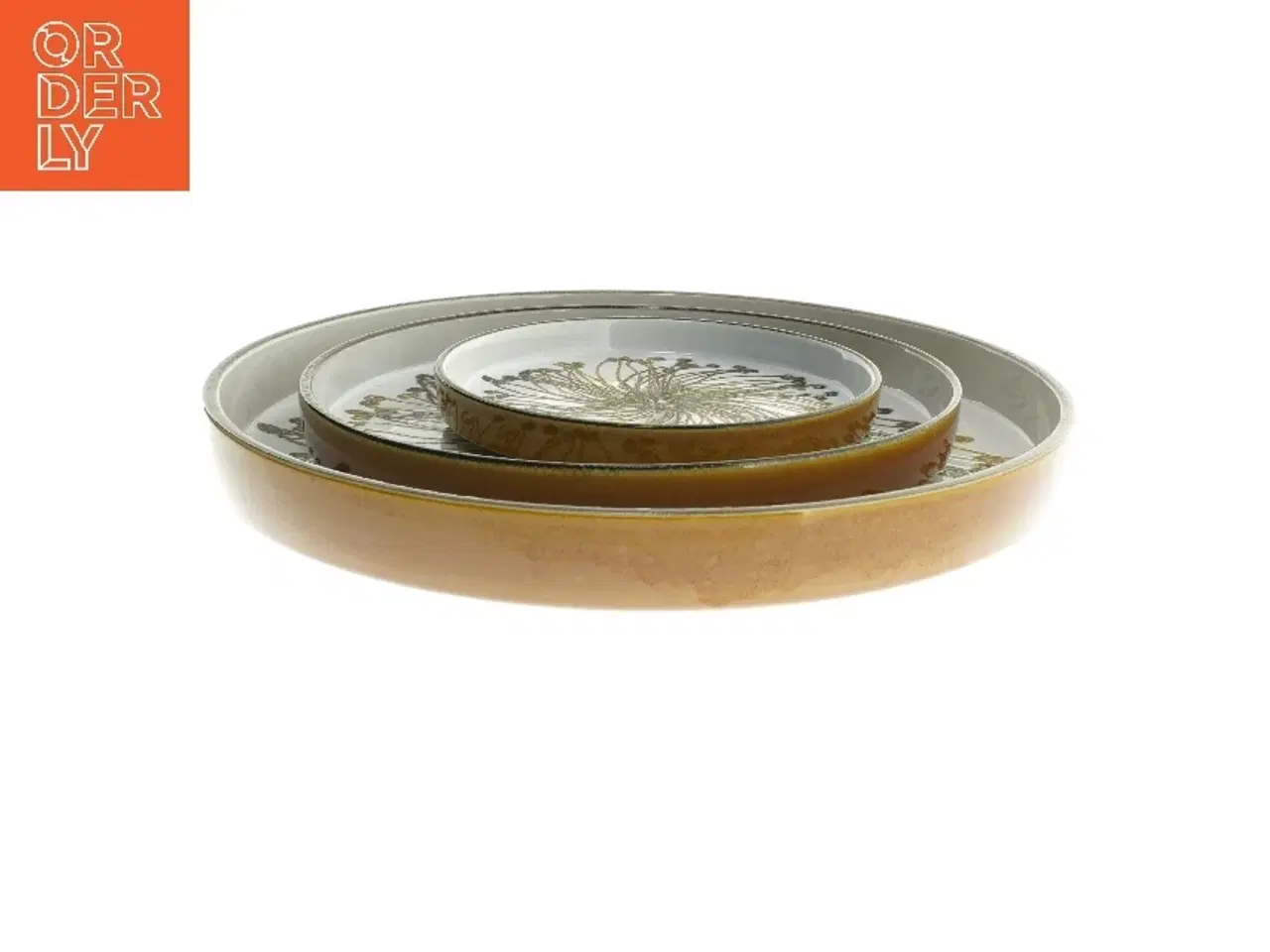 Billede 2 - 3 fade med blomstermønster - Royal Copenhagen - Ø 17 & 25 & 33