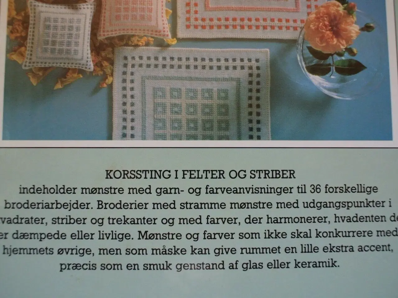 Billede 3 - korssting i felter og striber, af inga bergfeldt, 