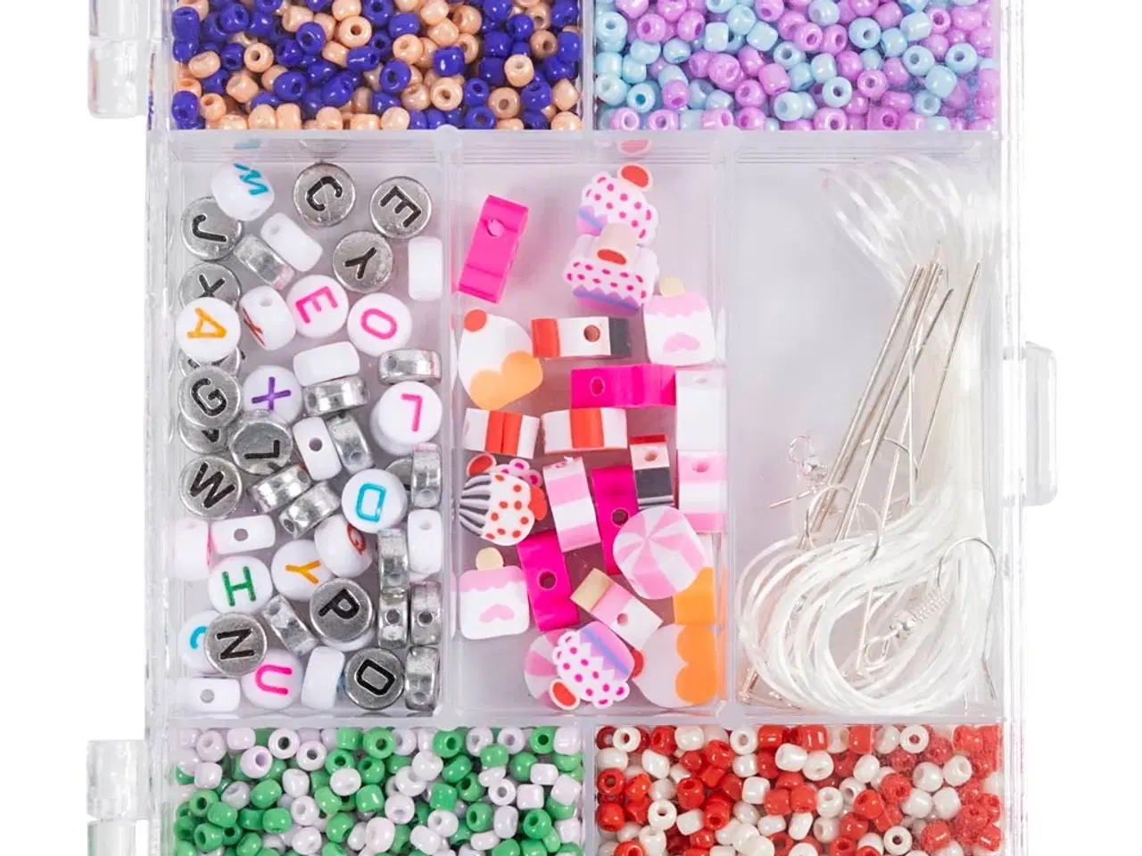Billede 1 - DIY Mix Smykker, Slikmix, pastelfarver, 1 pk.